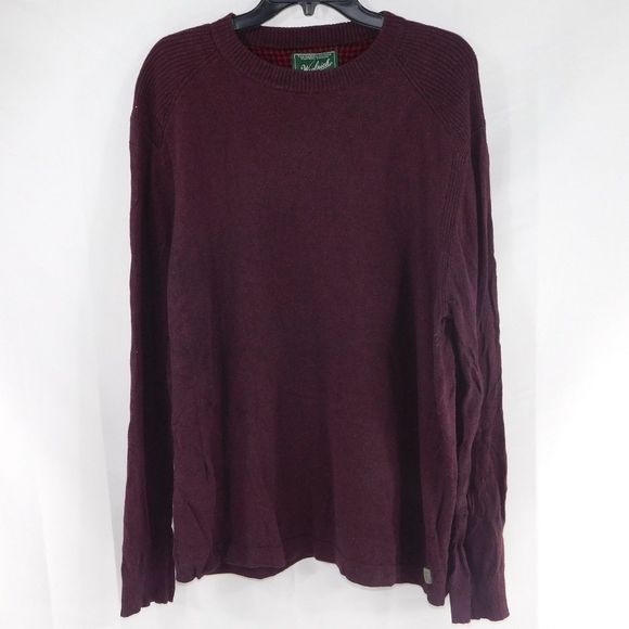 Woolrich Other - Woolrich Mens Large Burgundy Crewneck Sweater